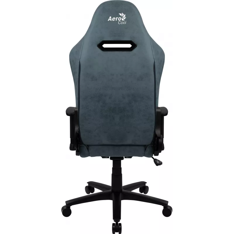 Silla gaming universal Aerocool DUKE AeroSuede negra, azul