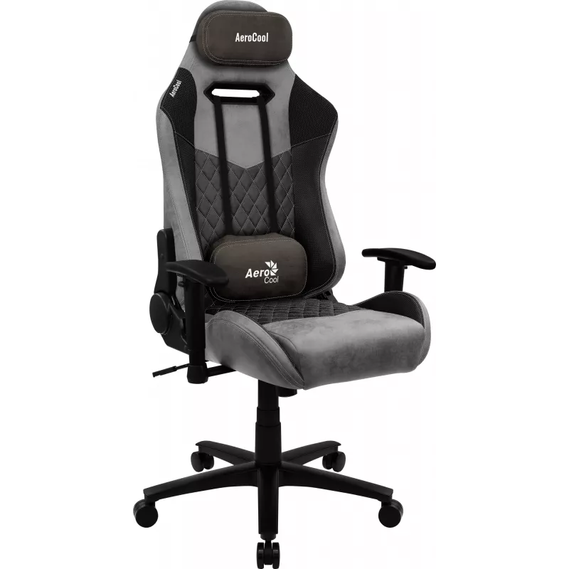 Aerocool DUKE AC-280 AeroSuede silla gaming, microfibra, negro/gris