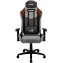 Silla gaming universal Aerocool DUKE AeroSuede negra, marrón, gris