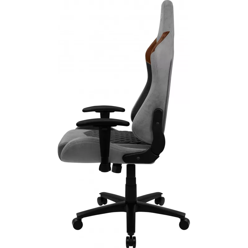 Silla gaming universal Aerocool DUKE AeroSuede negra, marrón, gris