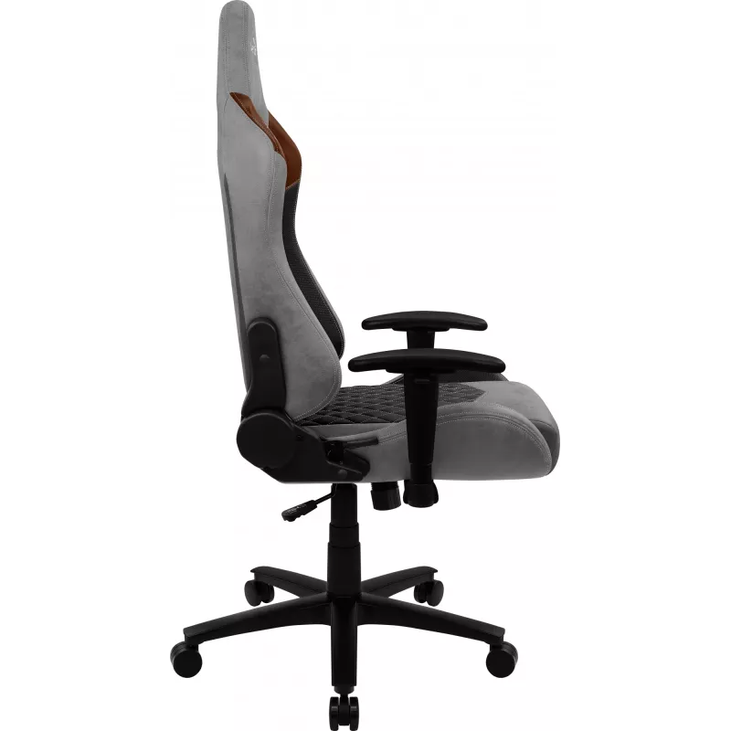Silla gaming universal Aerocool DUKE AeroSuede negra, marrón, gris