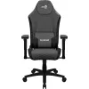 Aerocool CROWN AeroWeave CROWNASHBK silla gaming ergonómica, asiento acolchado, cojines ajustables, Ash Black