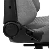 Silla gaming ergonómica premium Aerocool ROYALASHGR con reposapiés, tecnología Aeroweave, gris