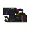 Huzaro Force 4.4 RGB silla gaming, tela, carga máxima 130 kg, altura 125 cm, negro
