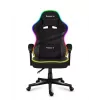Huzaro Force 4.4 RGB silla gaming, tela, carga máxima 130 kg, altura 125 cm, negro