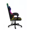 Huzaro Force 4.4 RGB silla gaming, tela, carga máxima 130 kg, altura 125 cm, negro