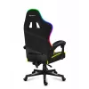 Huzaro Force 4.4 RGB silla gaming, tela, carga máxima 130 kg, altura 125 cm, negro