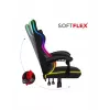 Huzaro Force 4.4 RGB silla gaming, tela, carga máxima 130 kg, altura 125 cm, negro