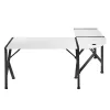 Huzaro Hero 6.3 escritorio gaming, 154×48×74 cm, grosor del tablero 1,5 cm, blanco