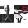 Huzaro Hero 6.3 escritorio gaming, 154×48×74 cm, grosor del tablero 1,5 cm, blanco