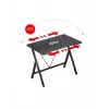 Mesa gaming Huzaro Hero 1.4 negra, tablero MDF rectangular recto 1000x500x750 mm