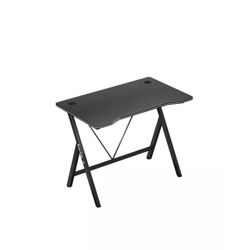 Mesa gaming Huzaro Hero 1.4 negra, tablero MDF rectangular recto 1000x500x750 mm