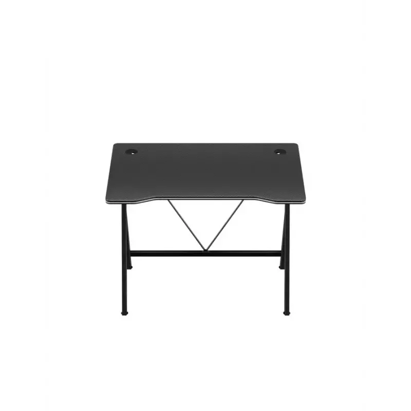 Mesa gaming Huzaro Hero 1.4 negra, tablero MDF rectangular recto 1000x500x750 mm