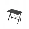 Mesa gaming Huzaro Hero 1.4 negra, tablero MDF rectangular recto 1000x500x750 mm