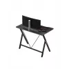 Mesa gaming Huzaro Hero 1.4 negra, tablero MDF rectangular recto 1000x500x750 mm