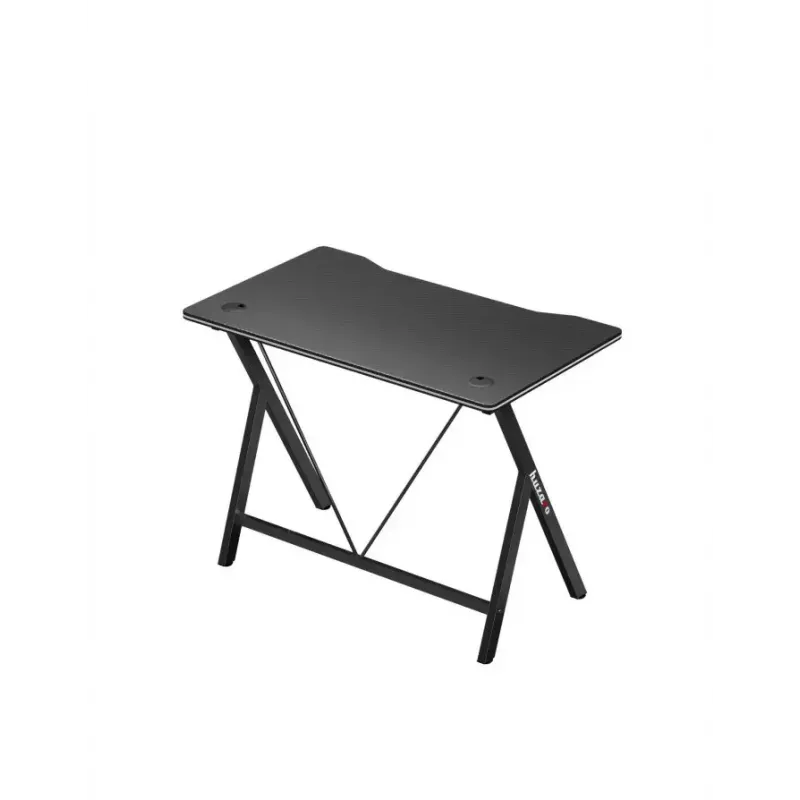 Mesa gaming Huzaro Hero 1.4 negra, tablero MDF rectangular recto 1000x500x750 mm