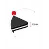 Mesa gaming Huzaro Hero 1.4 negra, tablero MDF rectangular recto 1000x500x750 mm