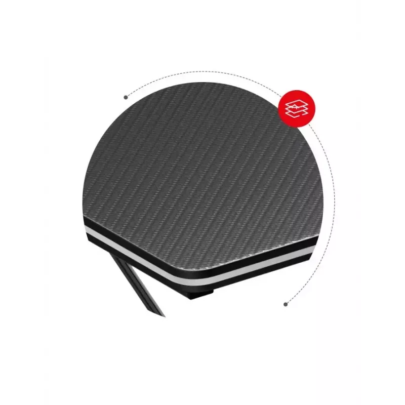 Mesa gaming Huzaro Hero 1.4 negra, tablero MDF rectangular recto 1000x500x750 mm