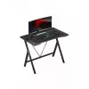 Mesa gaming Huzaro Hero 1.4 negra, tablero MDF rectangular recto 1000x500x750 mm