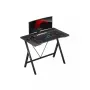 Mesa gaming Huzaro Hero 1.4 negra, tablero MDF rectangular recto 1000x500x750 mm