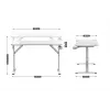 Huzaro Hero 2.6 White escritorio para videojuegos, 120 x 60 cm