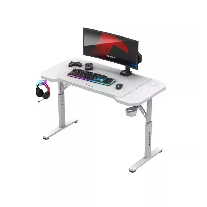 Huzaro Hero 2.6 White escritorio para videojuegos, 120 x 60 cm