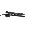 Teclado gaming Trust GXT 833 Thado USB neerlandés negro, plateado