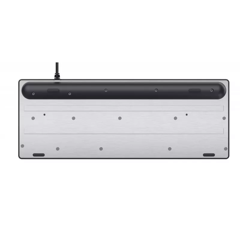 Teclado gaming Trust GXT 833 Thado USB neerlandés negro, plateado