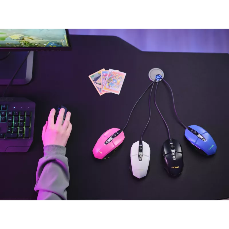 Ratón gaming Trust GXT 109W Felox diestro USB Type-A óptico 6400 DPI