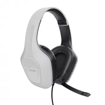 Auriculares Trust GXT 415W Zirox con cable diadema gaming blancos
