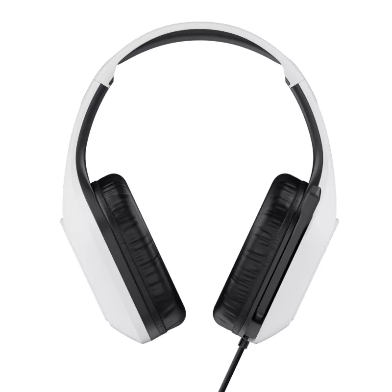 Auriculares Trust GXT 415W Zirox con cable diadema gaming blancos