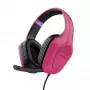 Auriculares Trust GXT 415P Zirox con cable diadema gaming rosa