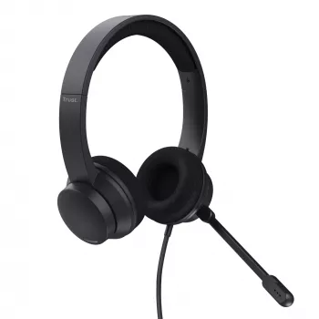 Auriculares Trust Ayda con cable diadema llamadas/música USB Type-A negros