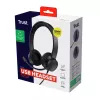 Auriculares Trust Ayda con cable diadema llamadas/música USB Type-A negros