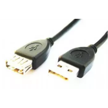 Cable alargador USB 2.0 Type-A a USB Type-A de GEMBIRD (AM/AF), 2 m - Negro