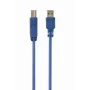 Cable USB 3.0 GEMBIRD conector macho A a conector macho B 3 m – Azul