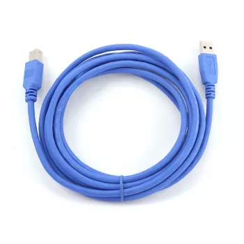 Cable USB 3.0 GEMBIRD conector macho A a conector macho B 3 m – Azul