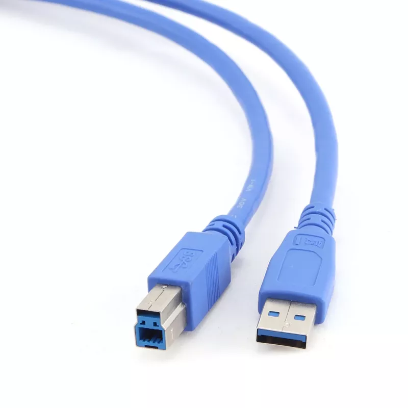 Cable USB 3.0 GEMBIRD conector macho A a conector macho B 3 m – Azul