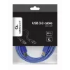 Cable USB 3.0 GEMBIRD conector macho A a conector macho B 3 m – Azul