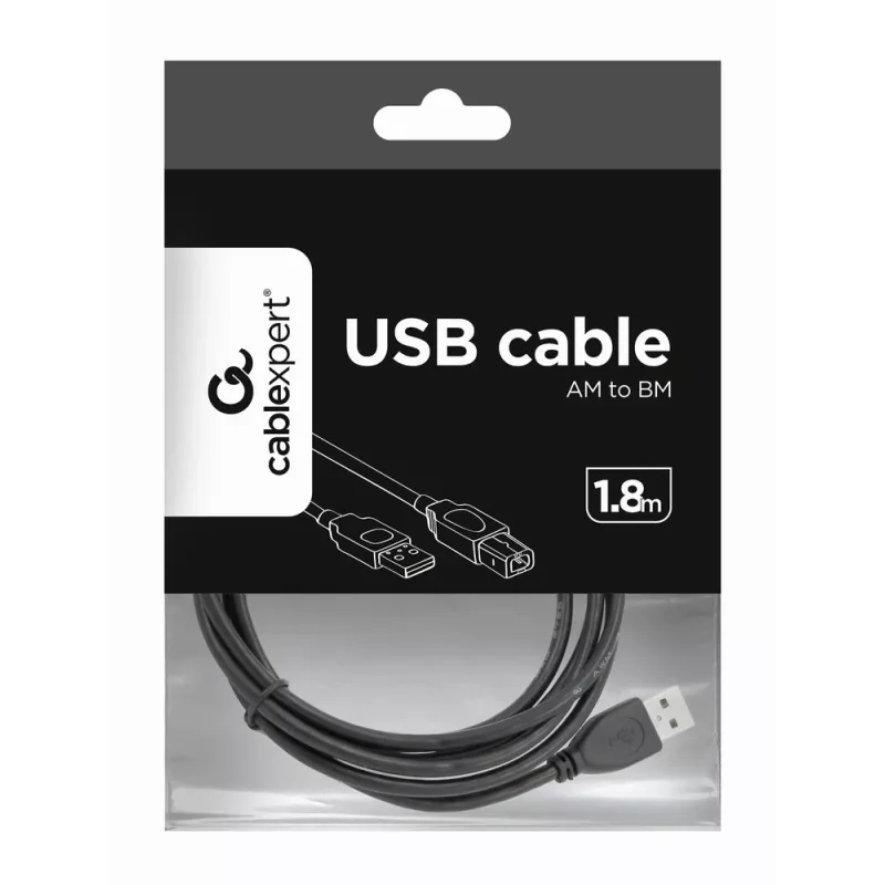 Gembird CCP-USB2-AMBM-6 cable USB 2.0 A-B, 1,8 m, negro