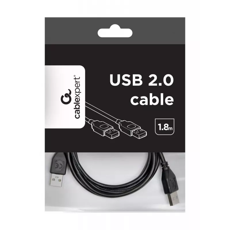 Gembird CCP-USB2-AMAM-6 cable USB 2.0 AM–AM, 1,8 m, negro