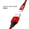 Cable USB-A a Lightning Baseus Yiven 1,8 m, salida 2 A, rojo, funda de elastómero termoplástico