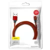 Cable USB-A a Lightning Baseus Yiven 1,8 m, salida 2 A, rojo, funda de elastómero termoplástico