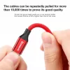 Cable USB-A a Lightning Baseus Yiven 1,8 m, salida 2 A, rojo, funda de elastómero termoplástico