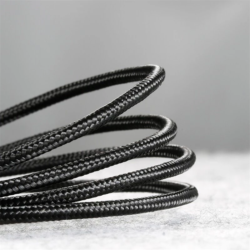 BASEUS Cable de carga rápida Cafule trenzado - USB Type-A a Type-C 2A - 2 m - Negro (nailon)