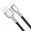 Cable de transferencia de datos Cafule Fast Charge BASEUS - USB Type-A a Lightning - 480 Mbit/s (2,4 A PD) - 1 m - negro