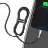 Cable de transferencia de datos Cafule Fast Charge BASEUS - USB Type-A a Lightning - 480 Mbit/s (2,4 A PD) - 1 m - negro