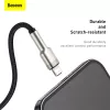 Cable de transferencia de datos Cafule Fast Charge BASEUS - USB Type-A a Lightning - 480 Mbit/s (2,4 A PD) - 1 m - negro
