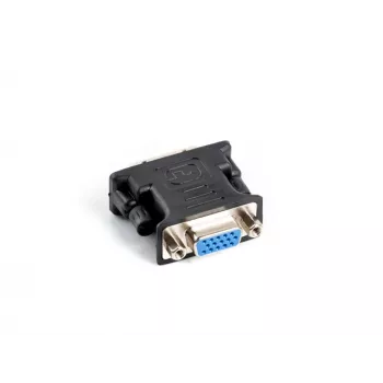 Adaptador de cable LANBERG DVI-I VGA (D-Sub) negro