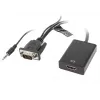 Adaptador de cable de vídeo LANBERG HDMI tipo A (estándar) VGA (D-Sub) 0,2 m negro